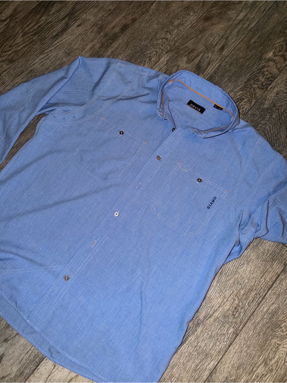 Orvis 295680 Fishing Shirt XL Blue Vented Performance S20